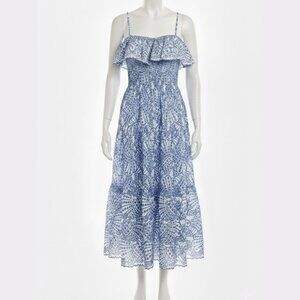 Elan Eyelet Tiered Midi Dress - Bloomingdale's Exclusive